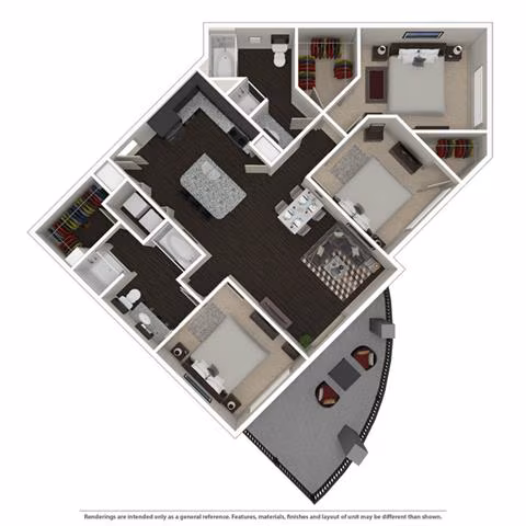 3 Bed 2 bath 4036 floor plan